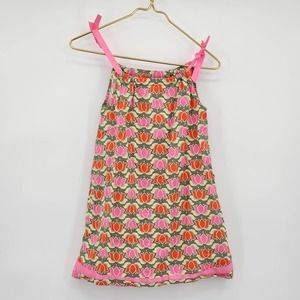 Hanna Andersson Girl's Summer Easter Tulip Floral Tie Dress Size 6